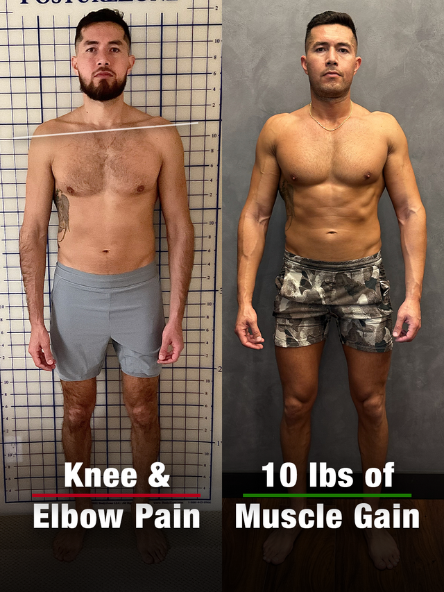 Ismael, 37 — Firefighter. Gained 20+ lbs of muscle, eliminated pain, and improved sprint mechanics.